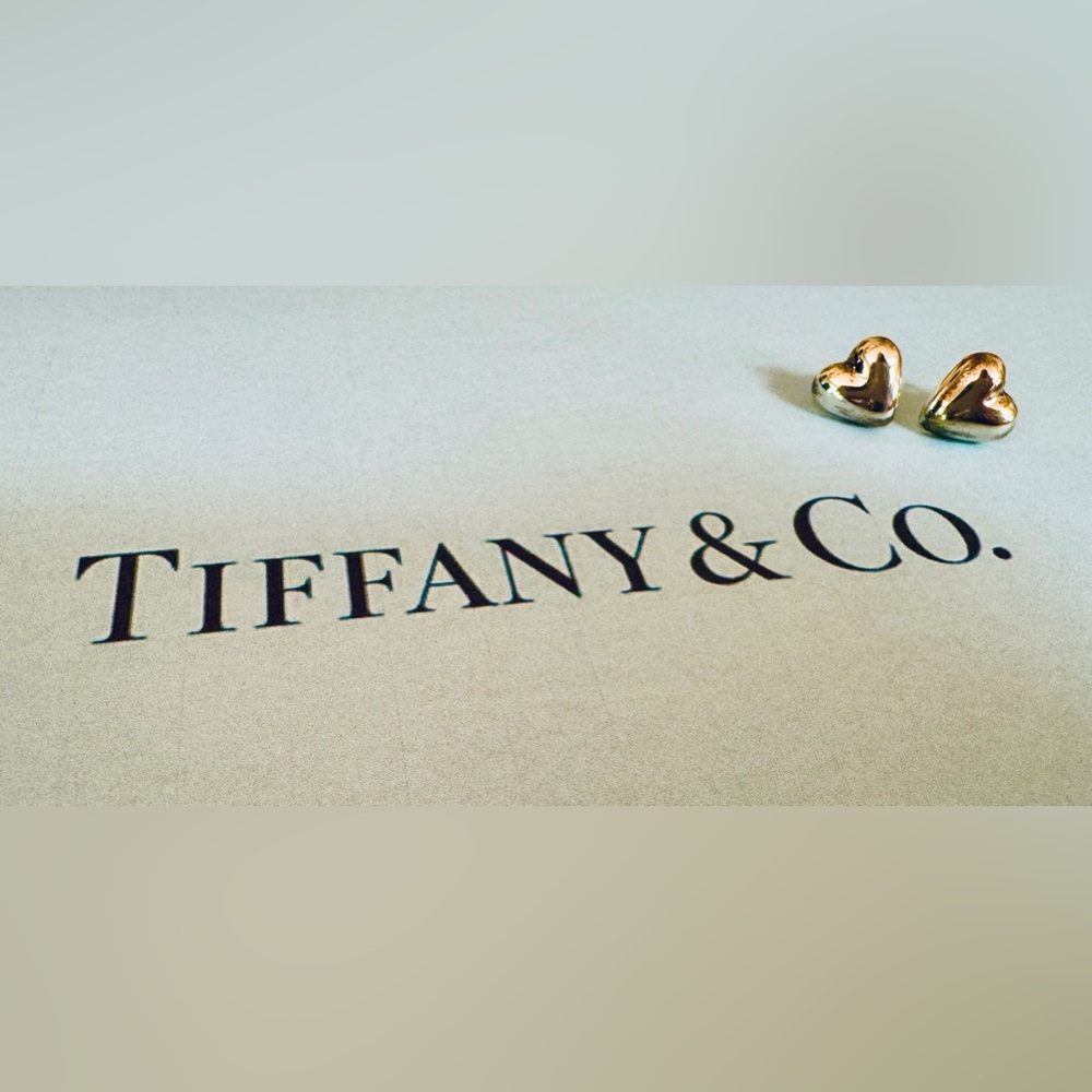 ✨ Tiffany Sterling Silver Puffed Heart Studs ✨